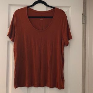 Burn Orange Scoop Neck